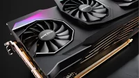 NVIDIA RTX 4070 and AMD RX 7700 XT graphics cards showcasing their cooling solutions and design differences