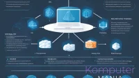 Infographic comparing three types of network firewalls: packet filtering, stateful inspection, and next-generation firewalls (NGFW) with key features and benefits