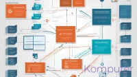 Step-by-step network firewall implementation workflow diagram showing assessment, planning, installation, configuration, testing, and monitoring phases