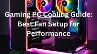 Professional gaming PC cooling setup featuring premium fans and liquid cooling solution