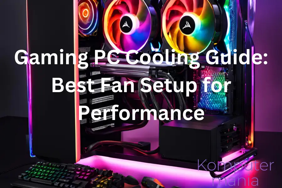 Professional gaming PC cooling setup featuring premium fans and liquid cooling solution