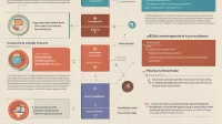 Infographic showing four columns representing OOP pillars with relevant icons and brief descriptions